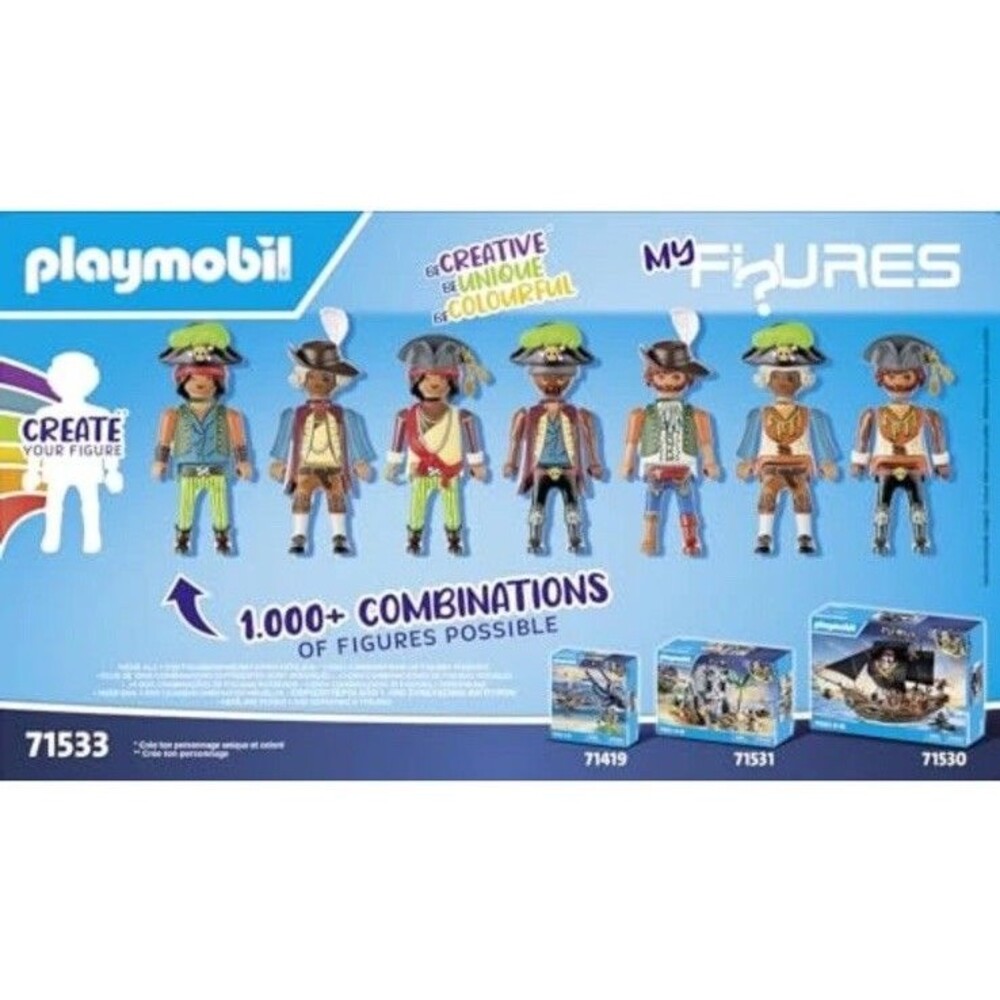 My Figures Pirate Playset with 4 Pirates 83 Accessories Creative Toy(Box Damage) - Picture 2 of 8